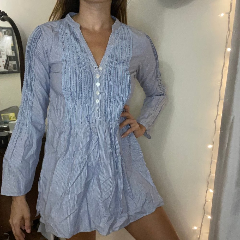 Long sleeve poplin Roller Rabbit dress